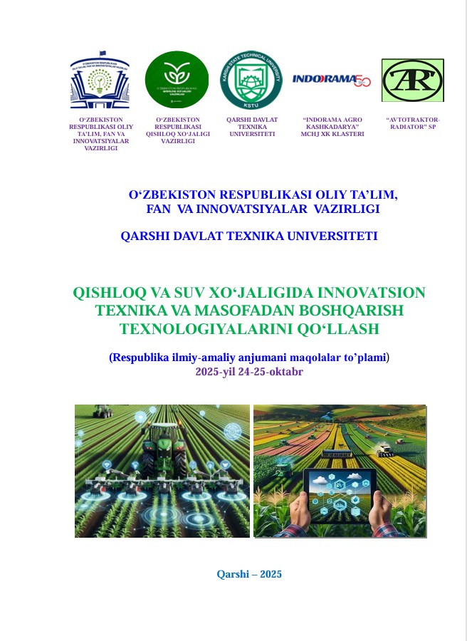 Mayda urugʻlarni saralash uchun triboelektrik qurilmaning boʻlish tekisligi oʻqining koordinatalarini asoslash